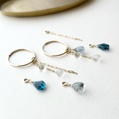 ロンドンふブルートパーズとモスアクアマリンの着せ替え【チャーム