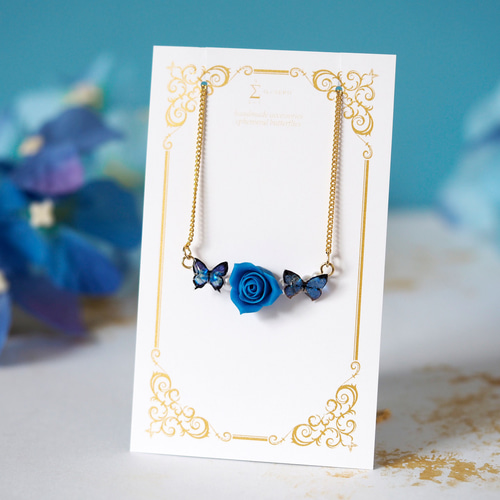 no.165 再販✩.*˚ハンドメイド　青のクラシカルアクセサリー✩.*˚ no.165 再販✩.*˚ハンドメイド青のクラシカルアクセサリー✩.*˚