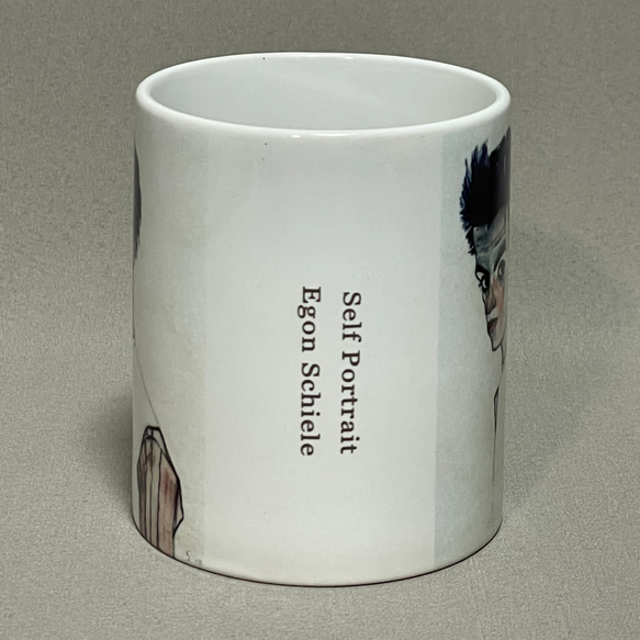 エゴン・シーレ　自画像　マグカップ 2枚目の画像