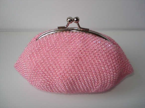 Beaded Purse --Fresh Pink-- 1枚目の画像