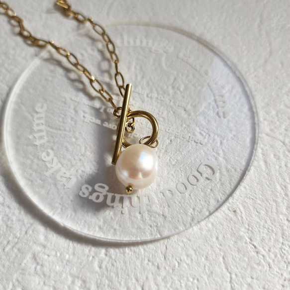 freshwater pearl mantell necklace R4N020a 8枚目の画像