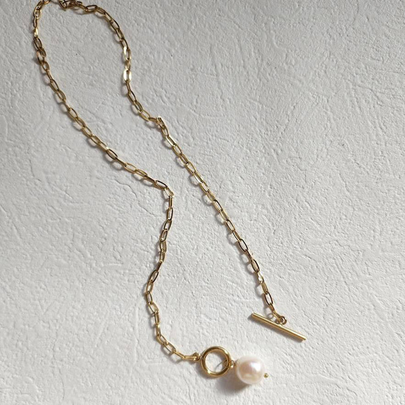 freshwater pearl mantell necklace R4N020a 9枚目の画像