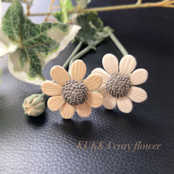 樹脂粘土のカサブランカ＊クレイフラワー＊一輪挿し アートフラワー My