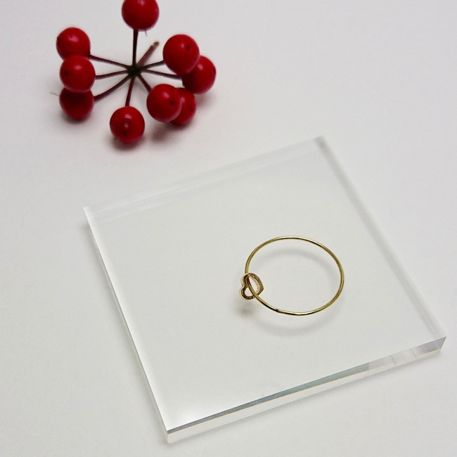 【G2MIX】18金 プチハートリング