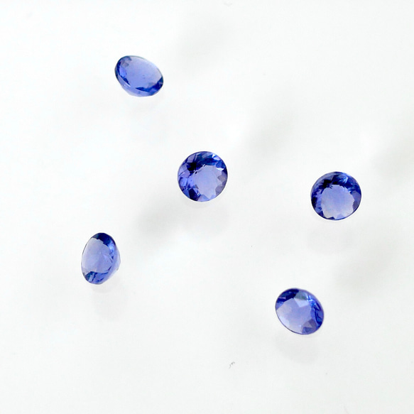 4mmカラーチェンジフローライトの一粒ネックレス　希少石　サージカルステンレス　華奢　シンプル　デイリー　ブルー　紫 2枚目の画像