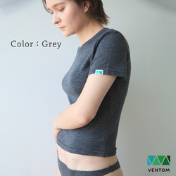 【即納】メリノウール インナーウェア Tシャツ  肌着　半袖 天然素材 日本製 2枚目の画像