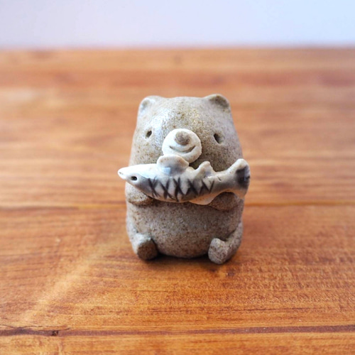 くま　置物　鮭と熊　珍しい　レア くま 置物 鮭と熊 珍しい レア 立ち熊 木彫り アンティーク 鮭なしの