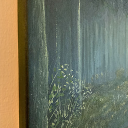 【手描きの油絵作品】静かな森に差し込むやさしい光 5枚目の画像