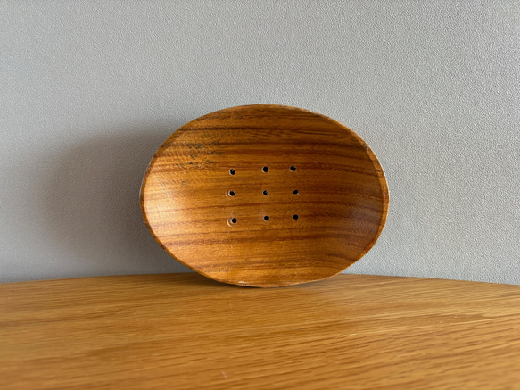 アカシアソープディッシュ　Acacia Soap Dish 石鹸置き　【石鹸置きのみ】 1枚目の画像