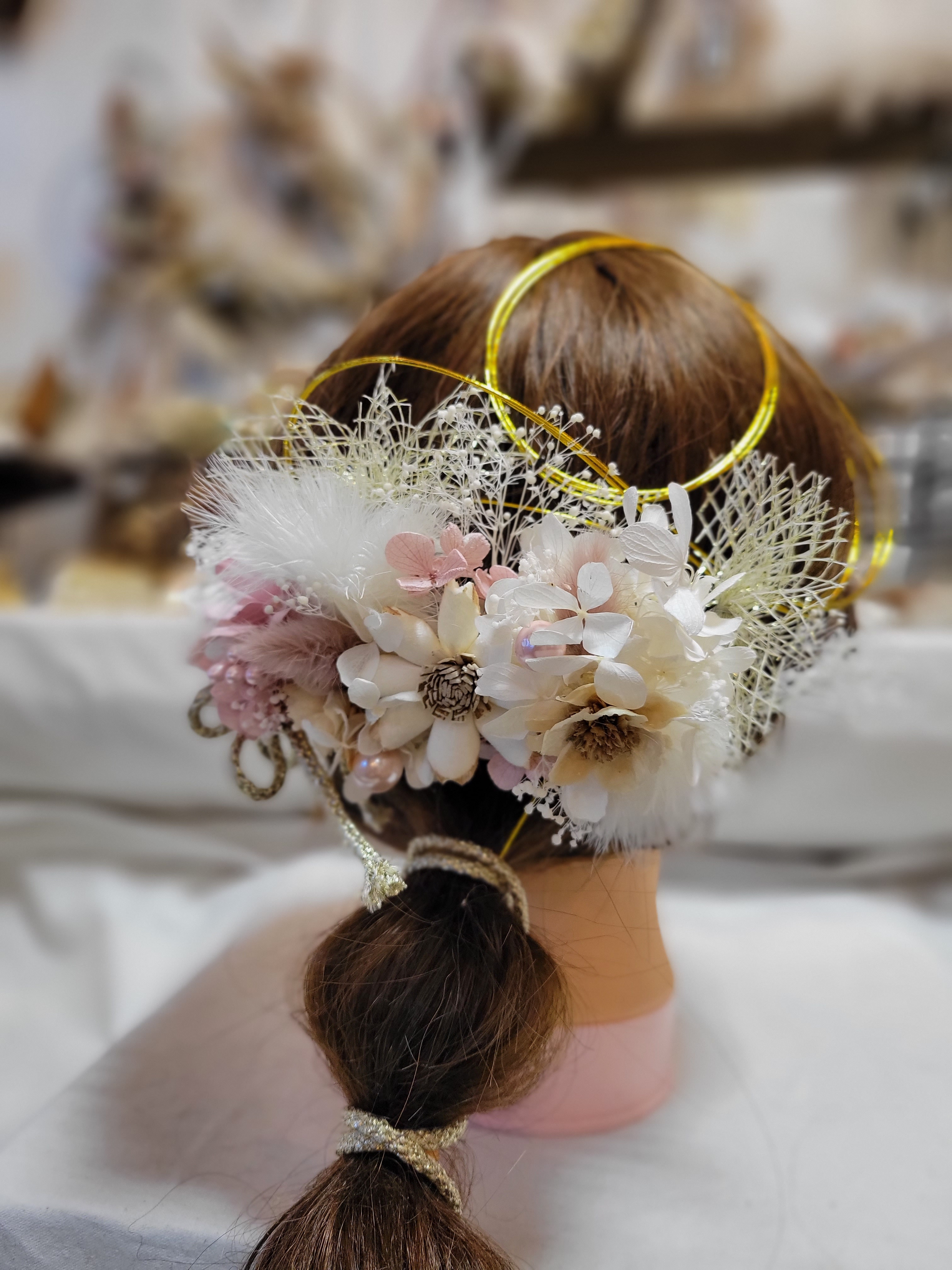 【ヘッドドレス】  卒業式.入学式.前撮り.後撮り.ウェディング.和装.オプションあり