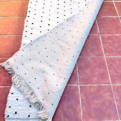 モロッコ ラグ ベニワレン　ドット ブラック　カーペット　絨毯 11枚目の画像