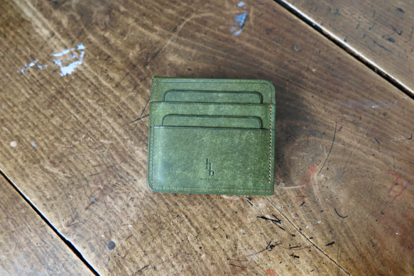 Strato コンパクト財布 プエブロ/グリーン 2枚目の画像
