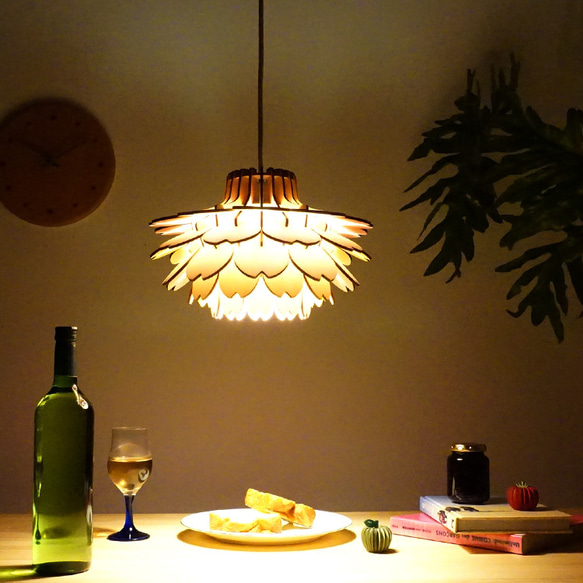 「ブロッサム」木製ペンダントライト 照明　おしゃれ　かわいい　人気 木製ペンダントライト minow ブロッサム plus 照明