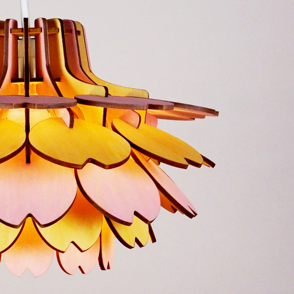 「ブロッサム」木製ペンダントライト 照明　おしゃれ　かわいい　人気 木製ペンダントライト minow ブロッサム plus 照明