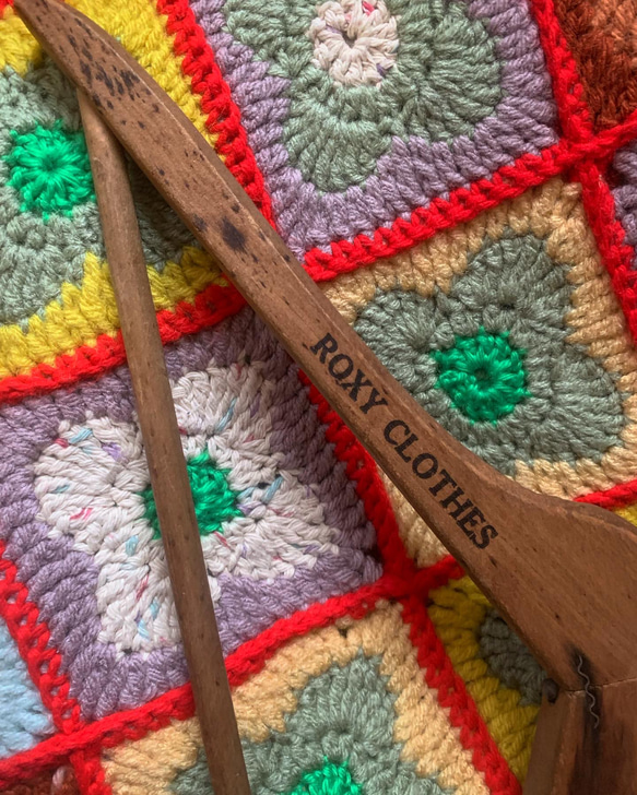 アド付き　ビンテージ木製ハンガー　アメリカ製　【Made in USA 1950年代、1960年代】 3枚目の画像