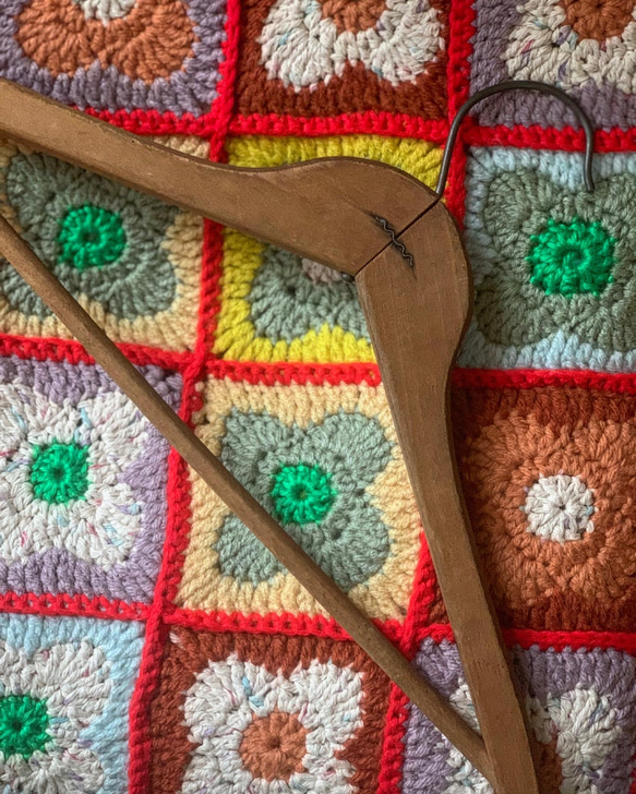 アド付き　ビンテージ木製ハンガー　アメリカ製　【Made in USA 1950年代、1960年代】 5枚目の画像