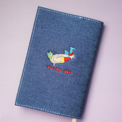 ブックカバー 文庫版サイズ 刺繍 ブックカバー 日本製 7枚目の画像