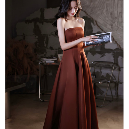 ボリューム袖 パフスリーブ パーティドレス 2WAY ウェディングドレス  