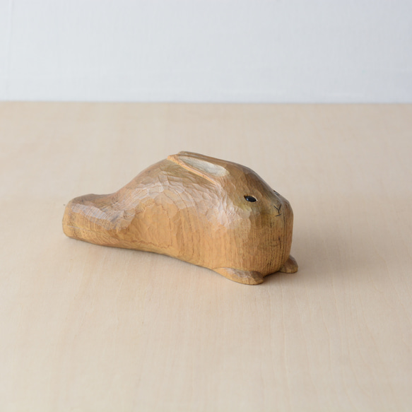 御蔵島の桑で作ったぐーたらウサギさん B 【送料無料】 7枚目の画像
