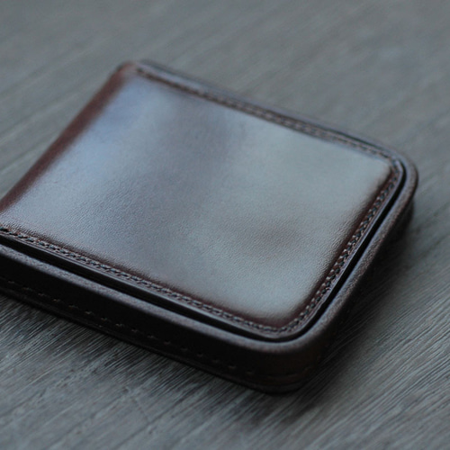 イチハラカバン　馬蹄式二つ折り財布　黒 イチハラカバン 馬蹄式（トレー式）二つ折り財布 ブラック コイン