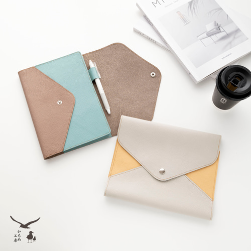 A5 ノートカバー 【 シュリンクレザー 】 本革 手帳カバー バイカラー