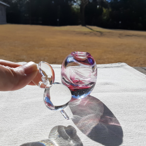 うさぎ雛 吹きガラス 線模様 ひな人形・雛飾り ガラス日和 通販