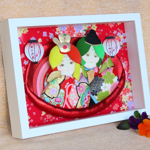 お雛様 押絵ひな人形 『詩』 壁掛け ひな人形・雛飾り OSHIEYASAN 通販