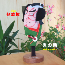 歌舞伎 ミニ押絵羽子板　ちょこっと飾れるコンパクトな和風置物 10枚目の画像