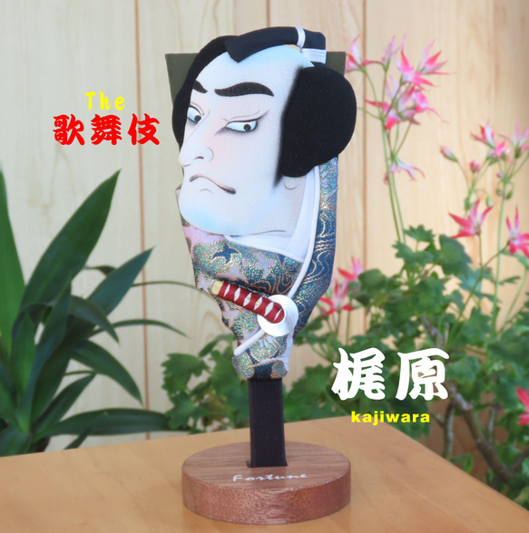 歌舞伎 ミニ押絵羽子板　ちょこっと飾れるコンパクトな和風置物 4枚目の画像