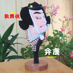 歌舞伎 ミニ押絵羽子板　ちょこっと飾れるコンパクトな和風置物 12枚目の画像