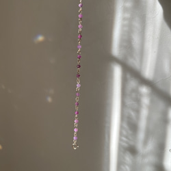 ピンクサファイアの☆dot sparkle☆ブレスレット 4枚目の画像