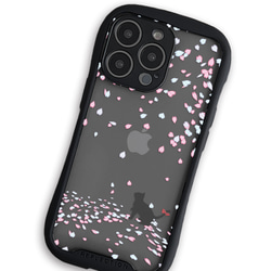 桜 drops　グリップケース　クリア　iPhoneケース 3枚目の画像