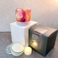 Botanical flower candle(ローズ) LEDティーライトキャンドル付き 送料無料 7枚目の画像