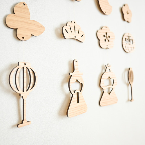 ひなまつり/桃の節句✦つるし雛】木製 木札/雛祭り/ひな祭り/お雛様