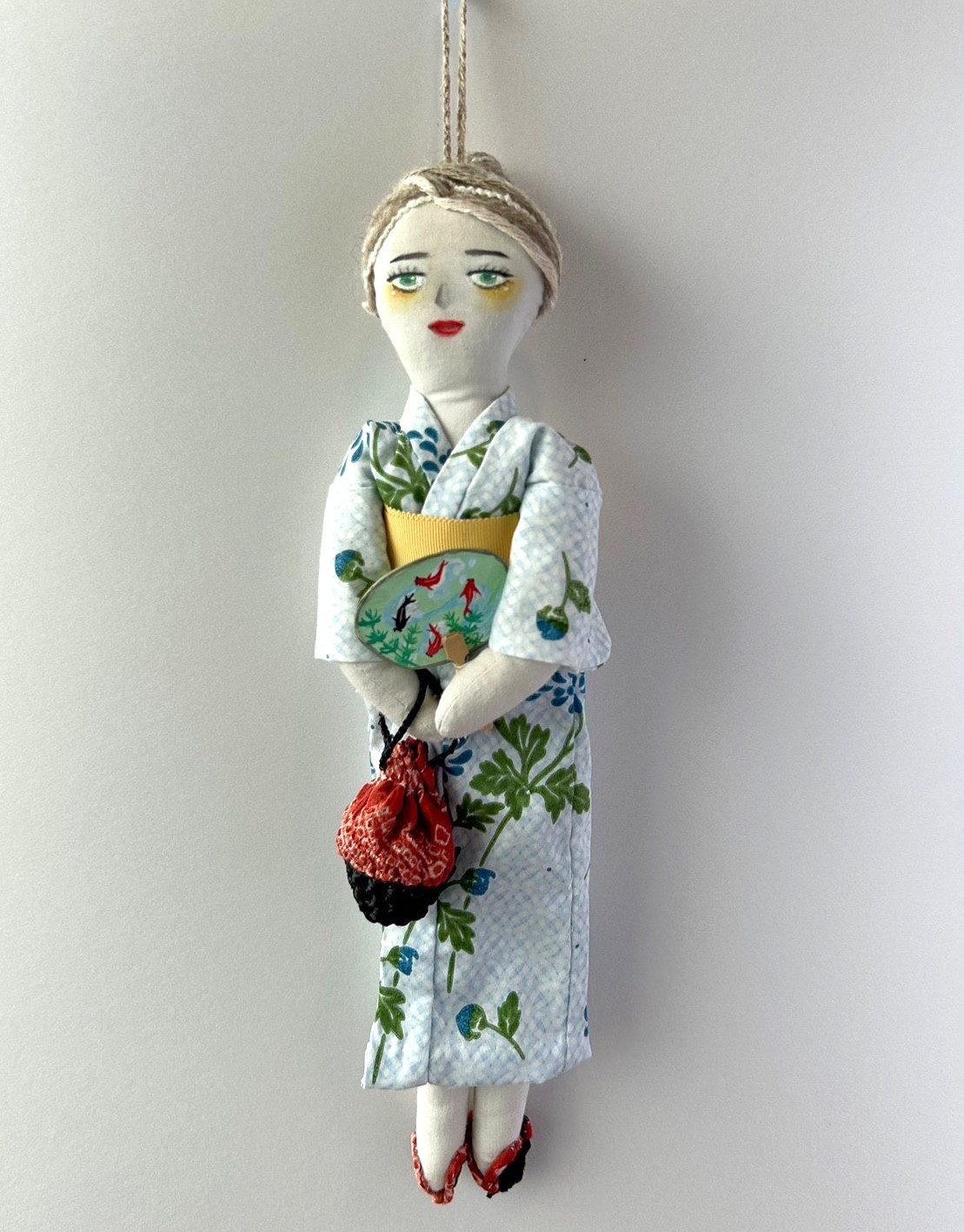 浴衣をきた女の子【壁掛け人形】《一点物》