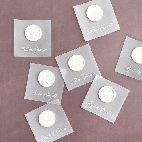 ペーパーアイテム】席札1枚35円～❤