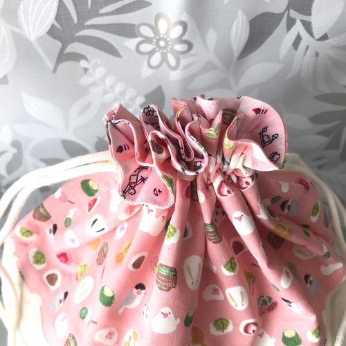 和菓子屋と文鳥の、さくら色お弁当袋 弁当袋 にじいろカラス 通販