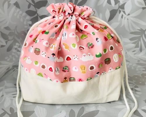 和菓子屋と文鳥の、さくら色お弁当袋 弁当袋 にじいろカラス 通販