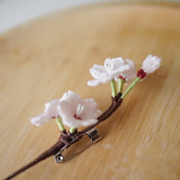 桜のブローチ（小） 5枚目の画像