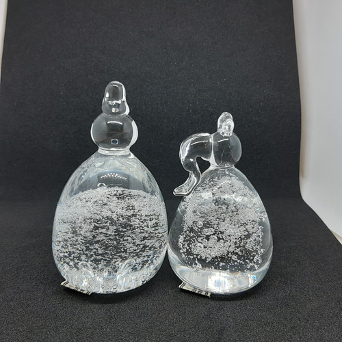 おひなさま ガラス雛8 透明 泡 ひな人形・雛飾り ガラス日和 通販