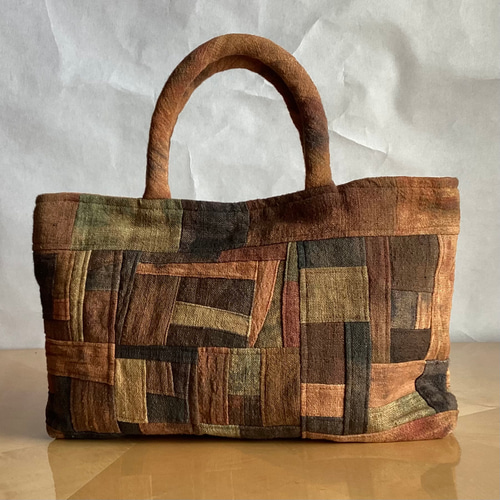 柿渋】小麦粉の袋で作った鞄 トートバッグ - MUGI-IRO GALLERY