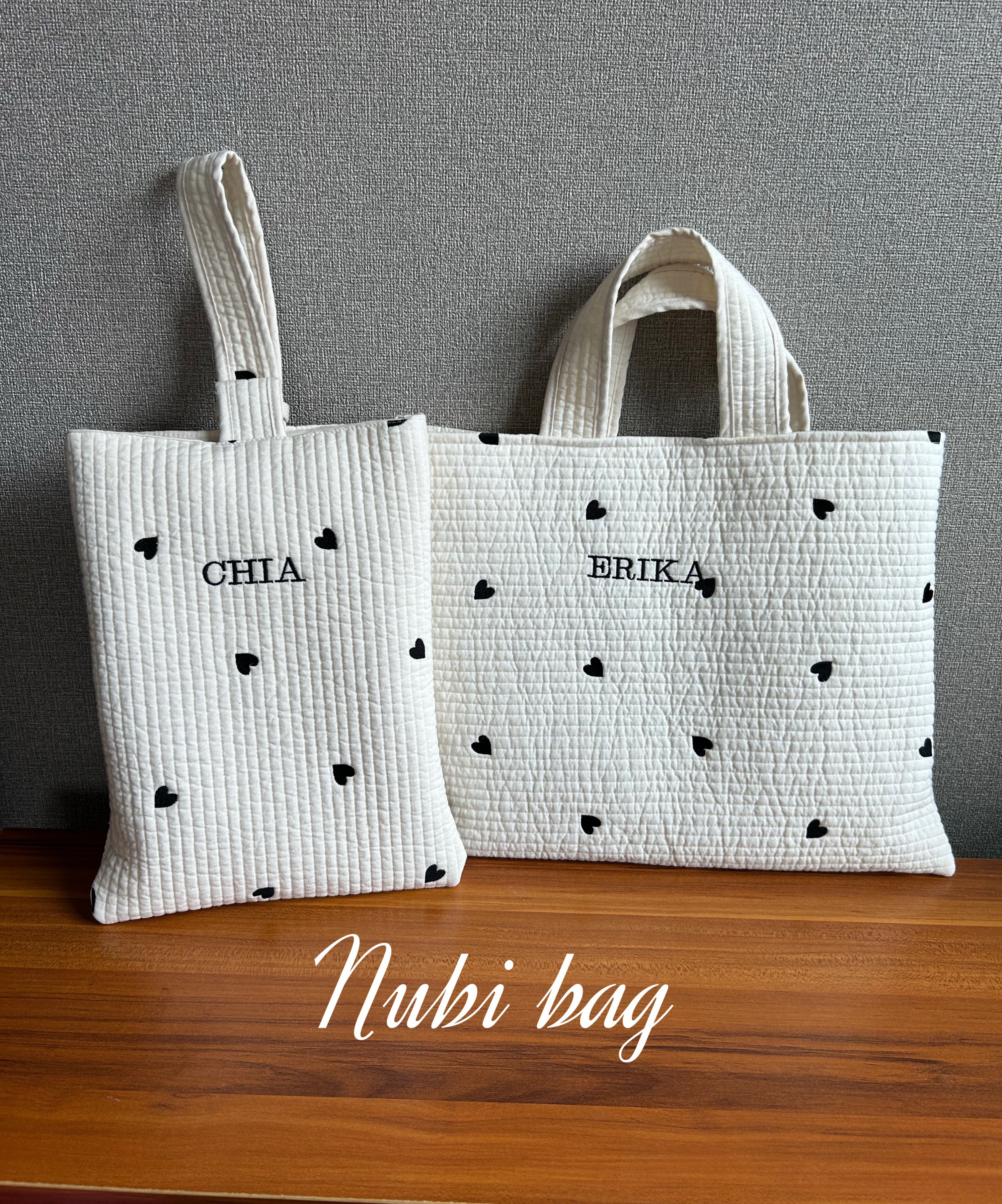 専用ページです。生成りのヌビ刺繍バック