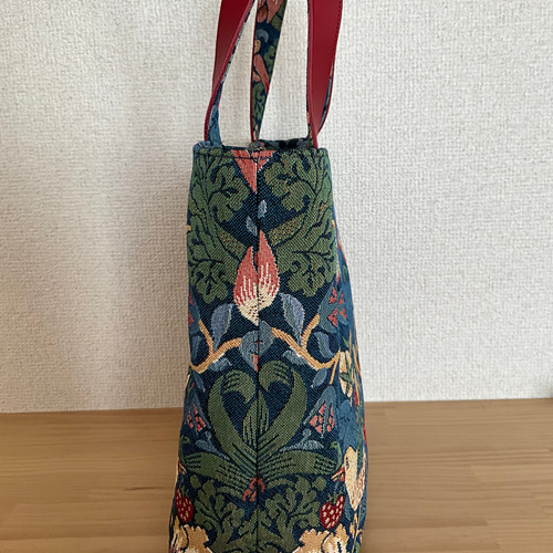 ウイリアムモリスいちご泥棒(ゴブラン織り)トートバッグ トートバッグ