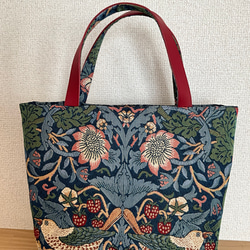 ウイリアムモリスいちご泥棒(ゴブラン織り)トートバッグ トート