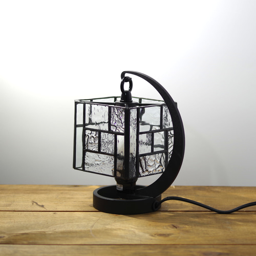 ステンドグラス　スクエアランプ(８) 楽天市場】☆ステンドグラススクエアペンダントランプ カラフルマルチ