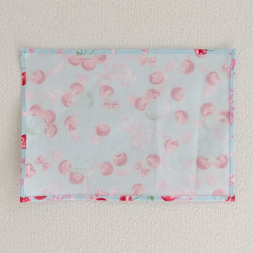 さくらんぼ＆リボン 色・サイズが選べる ランチョンマット 弁当袋