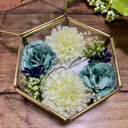 イニシャルフラワー〈3つセット〉ウエディング♡オブジェ   ハンドメイド イニシャルオブジェ 花ナチュラル3点セット その他オーダー