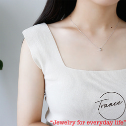 SILVER925-43 ネックレス シルバ−925 調整可能 巾着付