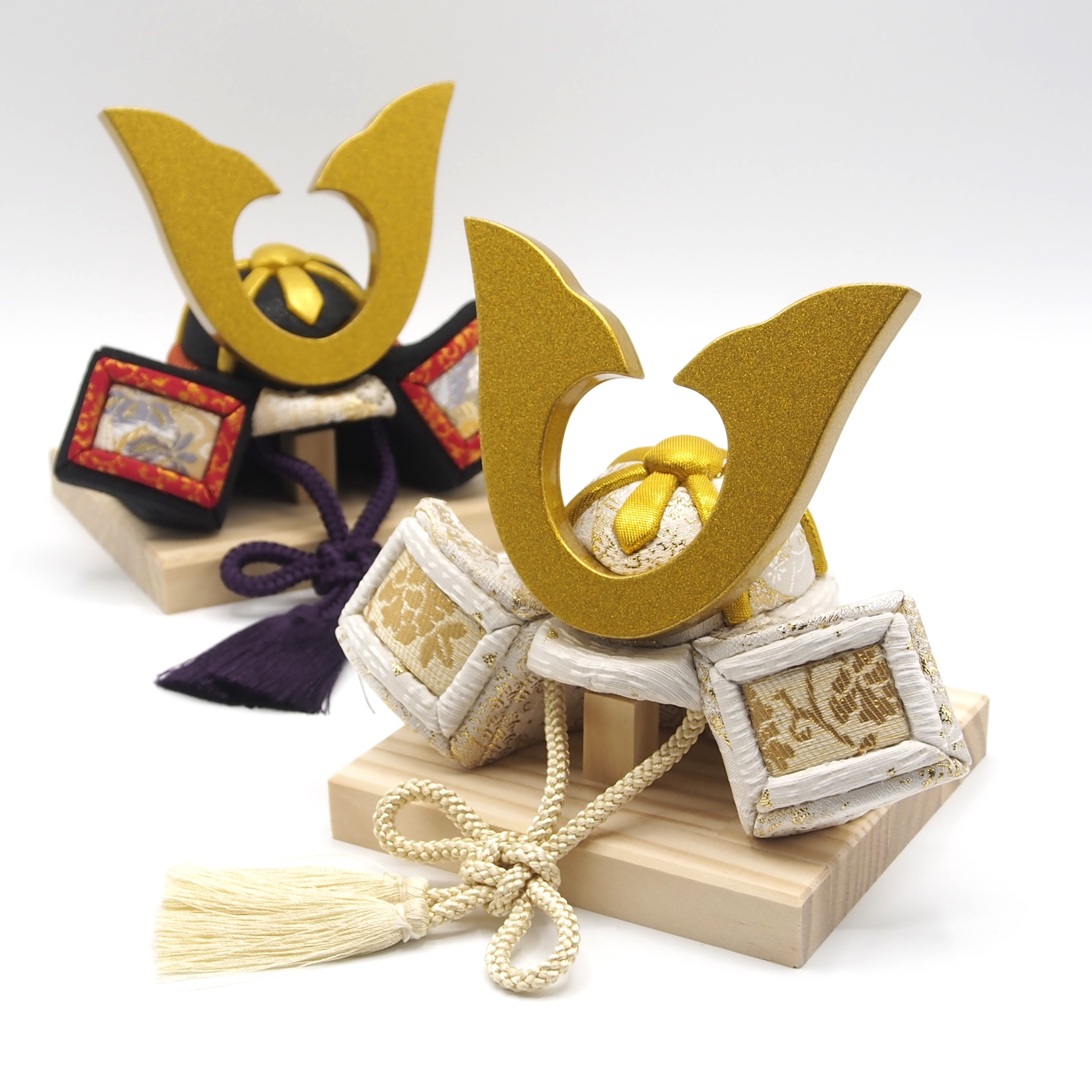 木村一秀作 兜 限定色／木目込兜(白金)／兜飾り 五月飾り