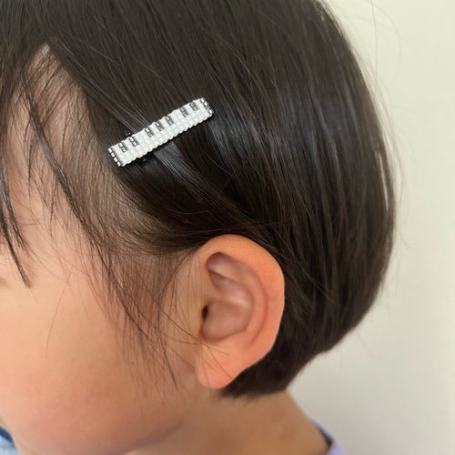 ピアノの鍵盤 クリップ式ヘアピン〈2本セット〉 ヘアピン onpuno